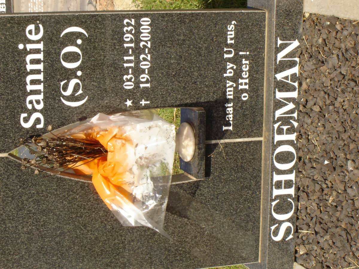 SCHOEMAN S.O. 1932-2000