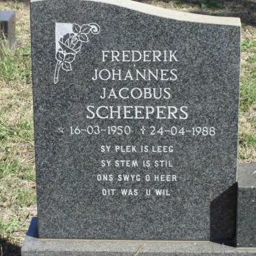 SCHEEPERS Frederik Johannes Jacobus 1950-1988