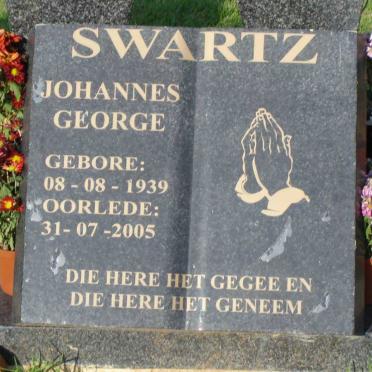 SWARTZ Johannes George 1939-2005