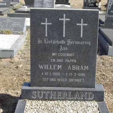 SUTHERLAND Willem Abram 1959-1990