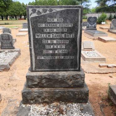 BRITS Willem Daniel nee DU BUISSON 1917-1948