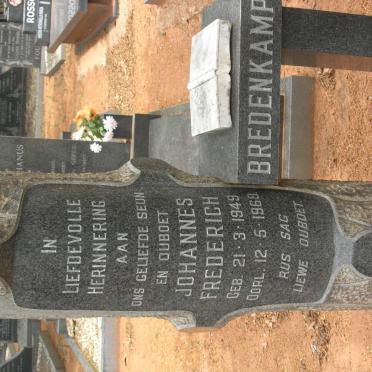 BREDENKAMP Johannes Frederich 1949-1968