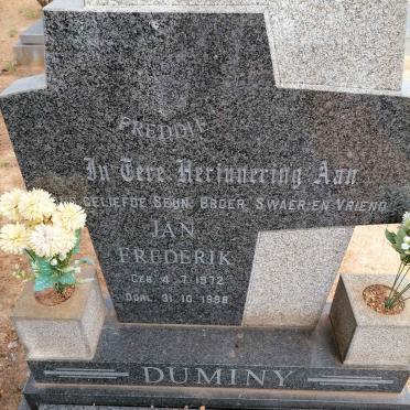 DUMINY Jan Frederik 1972-1998