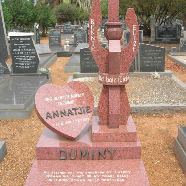 DUMINY Annatjie 1940-1993