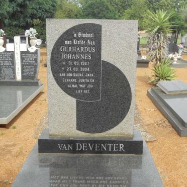 DEVENTER Gerhardus Johannes, van 1967-2004