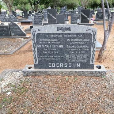 EBERSOHN Stephanus Buisinne 1876-1963 &amp; Susanna Catharina ROOS 1886-1972