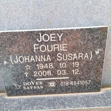 FOURIE Johanna Susara 1948-2008