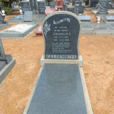 GELDENHUYS Johanna M.S. 1937-1962