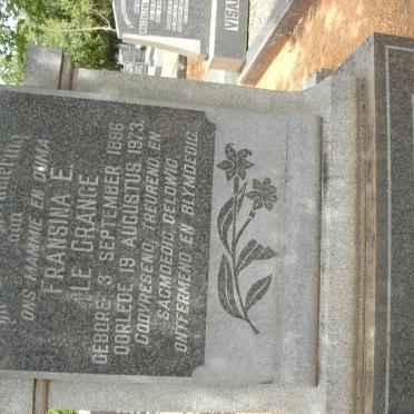 GRANGE Fransina E., le 1896-1973