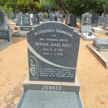 JONKER Adriaan Jakob Adolf 1913-1936