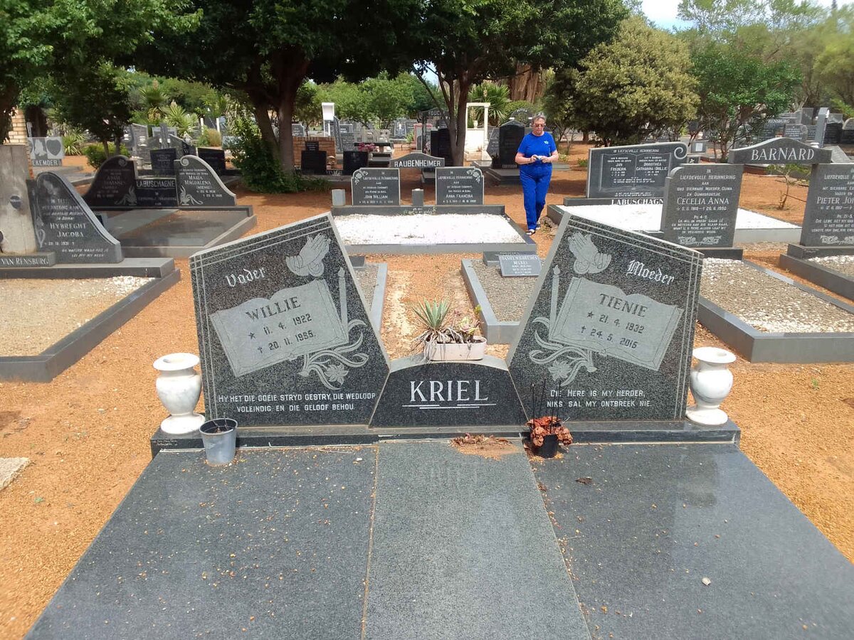 KRIEL Willie 1922-1985 &amp; Tienie 1932-2015