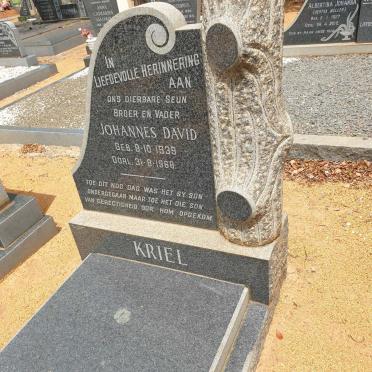 KRIEL Johannes David 1939-1968