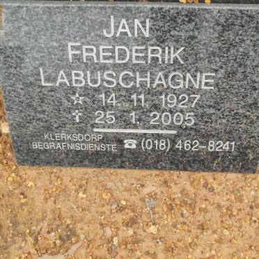 LABUSCHAGNE Jan Frederik 1927-2005 &amp; Bessie 1936-