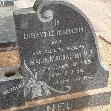 NEL Maria Magdalena H.E. nee FOUCHE 1888-1962
