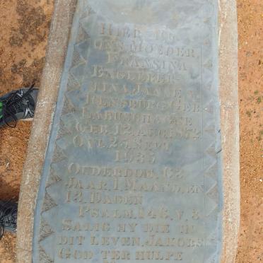 RENSBURG Fransina Engelbertina, Janse van nee LABUSCHAGNE 1872-1935