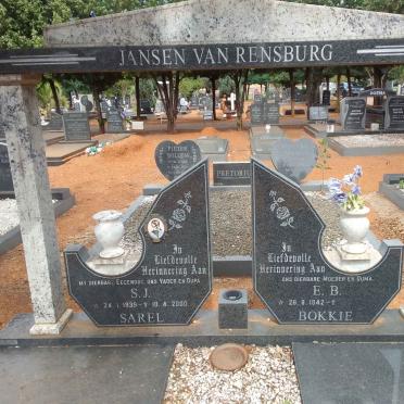 RENSBURG S.J., Jansen van 1939-2000 &amp; E.B. 1942-