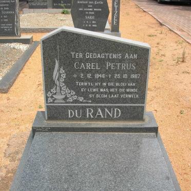 RAND Carel Petrus, du 1946-1987