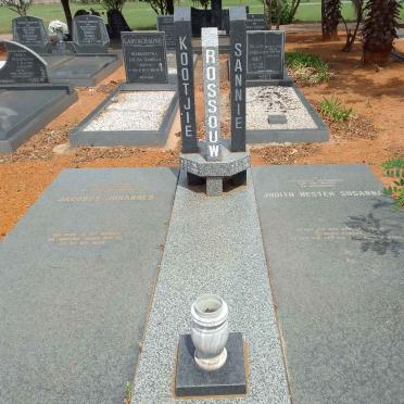 ROSSOUW Jacobus Johannes 1916-1992 &amp; Judith Hester Susanna 1923-1995