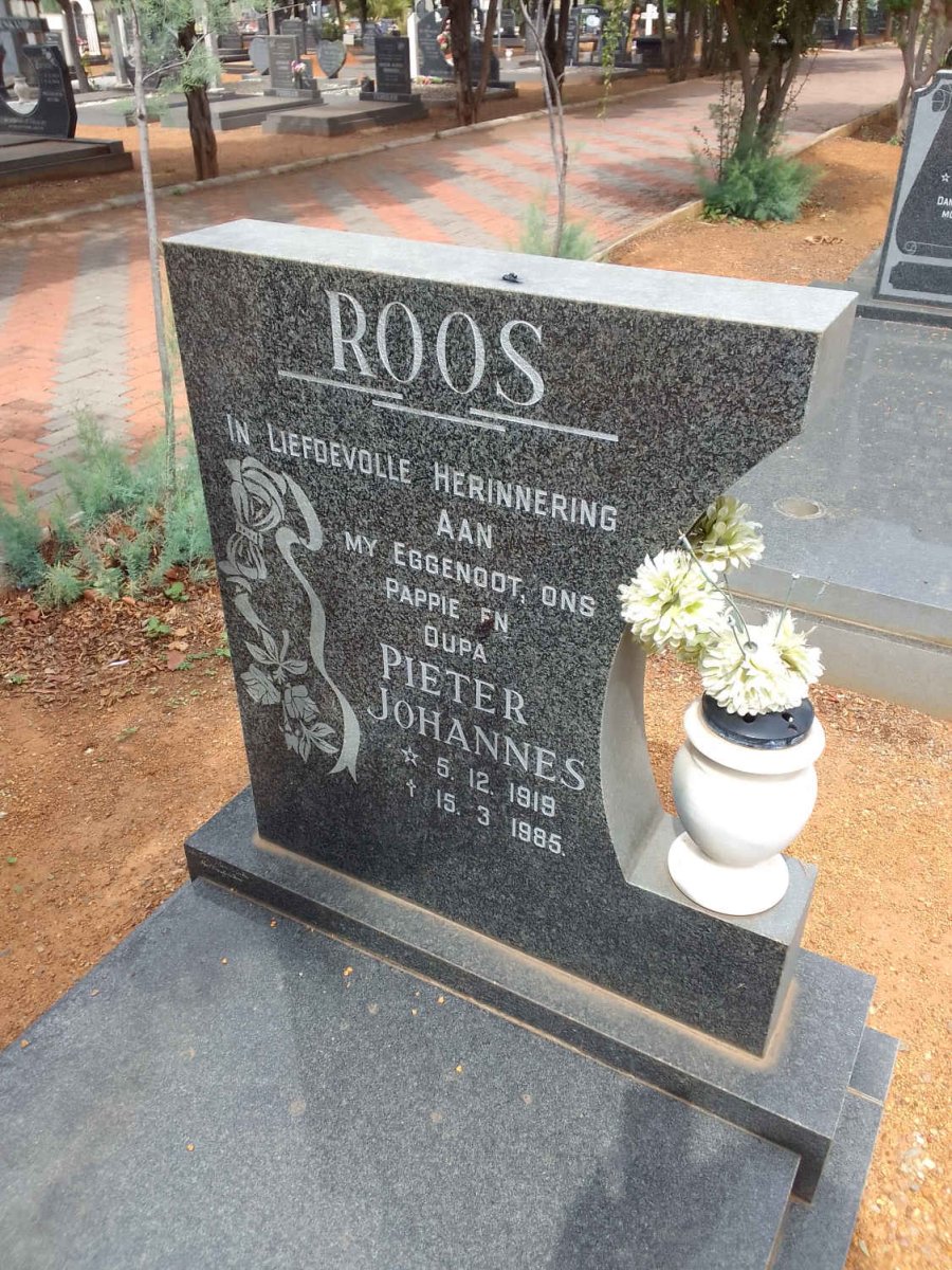 ROOS Pieter Johannes 1919-1985