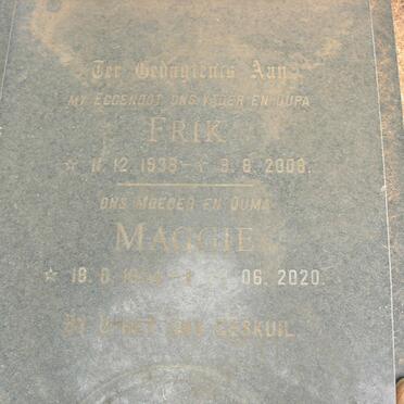 ROSSOUW Frik 1936-2008 &amp; Maggie 1934-2020