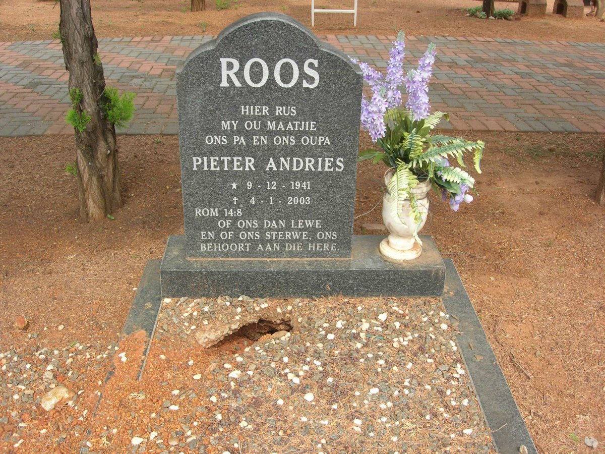 ROOS Pieter Andries 1941-2003