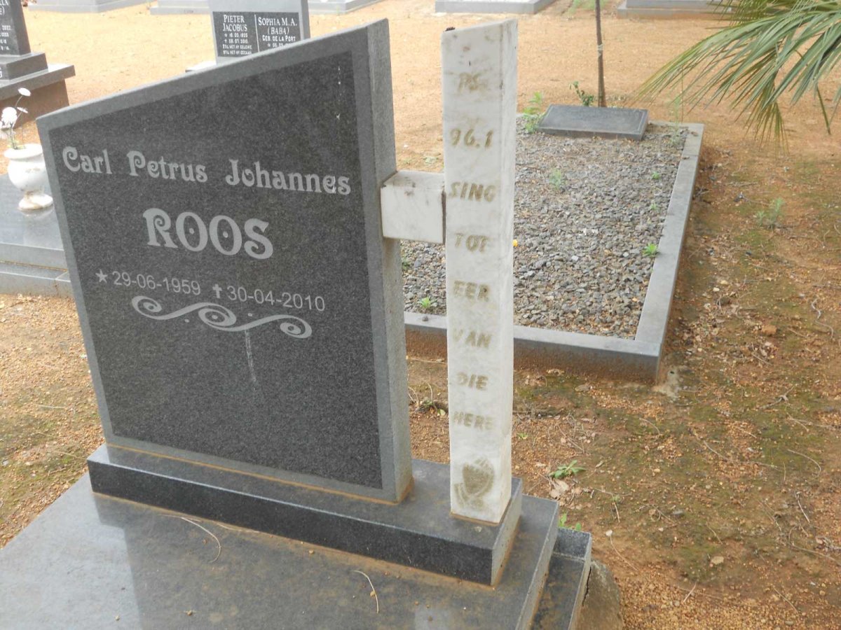 ROOS Carl Petrus Johannes 1959-2010