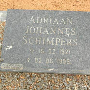 SCHIMPERS Adriaan Johannes 1921-1999