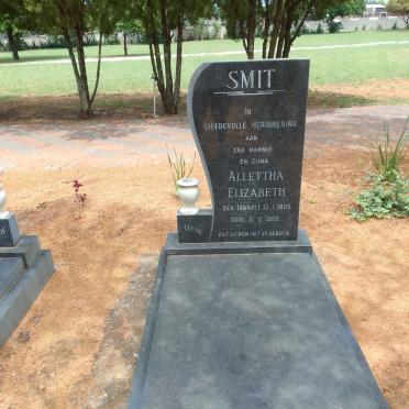 SMIT Allettha Elizabeth nee SWART 1925-1986