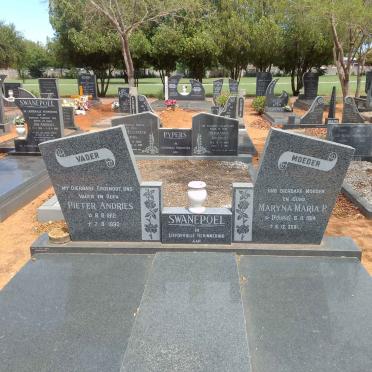 SWANEPOEL Pieter Andries 1912-1990 &amp; Maryna Maria P. FOURIE 1914-2001
