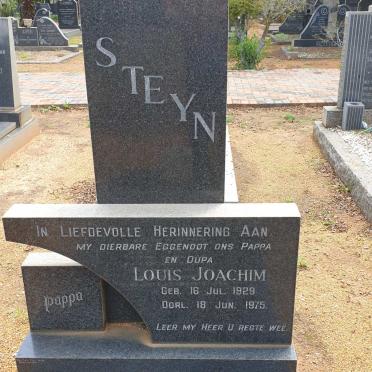 STEYN Louis Joachim 1929-1975