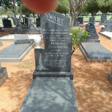 SWART Francina Engelbertina nee PRETORIUS 1918-1974