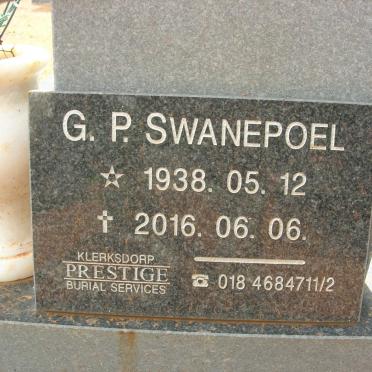 SWANEPOEL G.P. 1938-2016 &amp; Rita 1943- 