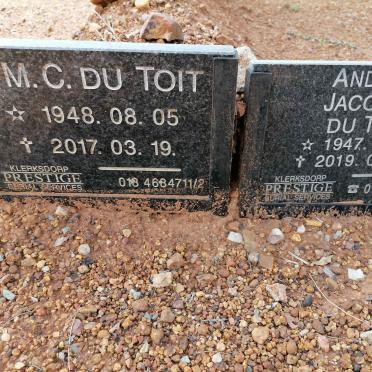 TOIT Andries Jacobus, du 1947-2019 &amp; A.M.C. 1948-2017