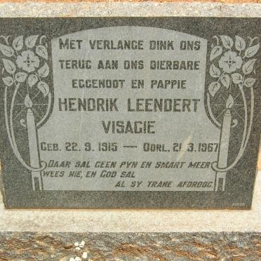 VISAGIE Hendrik Leendert 1915-1967