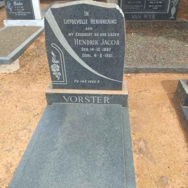 VORSTER Hendrik Jacob 1887-1961