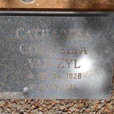 ZYL Catharina Cornelia, van 1926-1995
