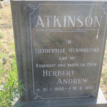 ATKINSON Herbert Andrew 1926-1982