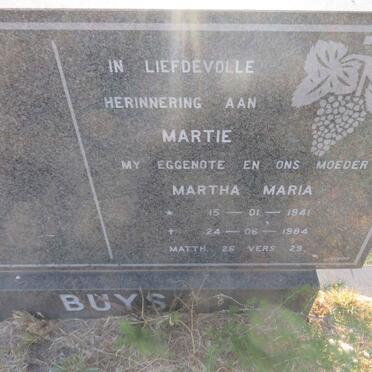 BUYS Martha Maria 1941-1984