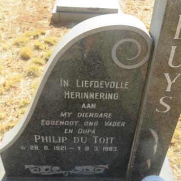 BUYS Philip du Toit 1921-1983