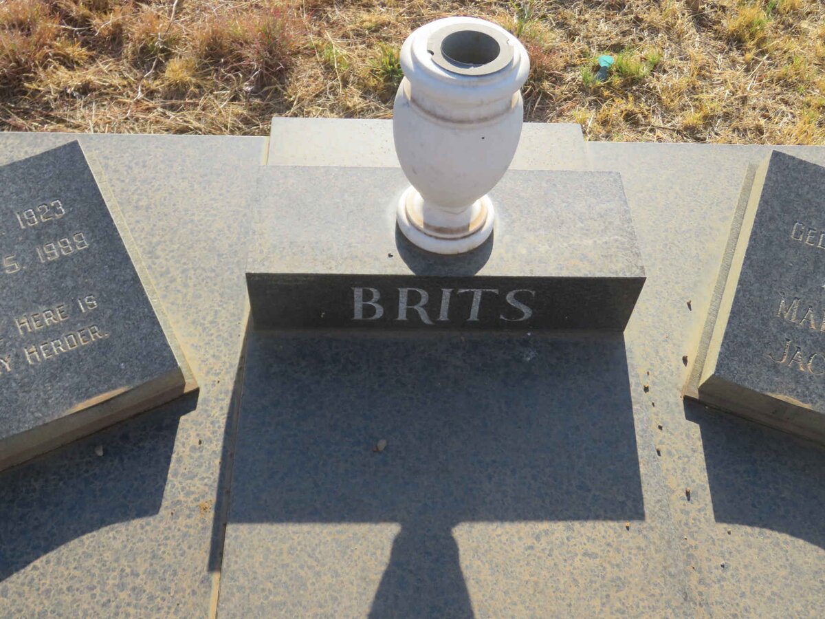 BRITS Gerhardus Dirk 1923-1988 &amp; Martha Jacoba 1925-1998