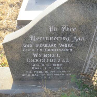 COETZER Wensel Christoffel 1899-1981