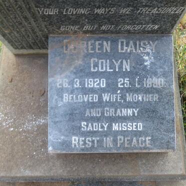 COLYN John Westerman 1905-1963 &amp; Doreen Daisy 1920-1990