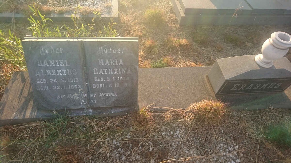 ERASMUS Daniël Albertus 1913-1982 &amp; Maria Cathrina 1920-