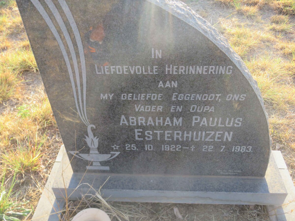 ESTERHUIZEN Abraham Paulus 1922-1983