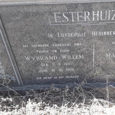 ESTERHUIZEN Wybrand Willem 1911-1978 &amp; Maria Elizabeth 1927-2007