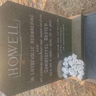 HOWELL Christoffel Bester 1892-1967