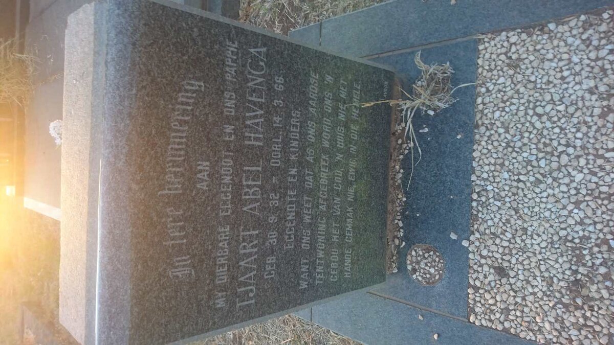 HAVENGA Tjaart Abel 1932-1966