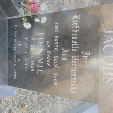 JACOBS Hennie 1946-2001