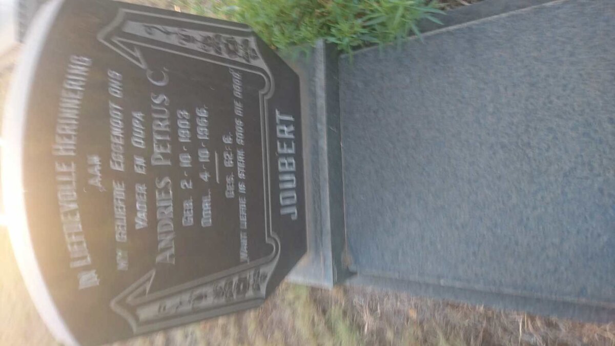 JOUBERT Andries Petrus C. 1903-1966