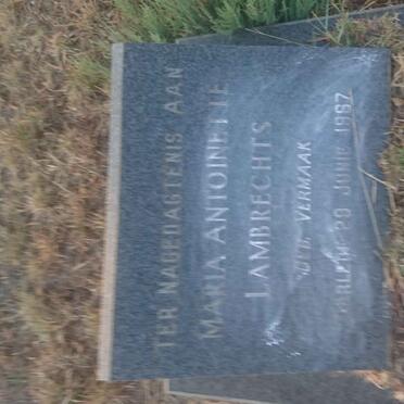 LAMBRECHTS Maria Antoinette nee VERMAAK -1967